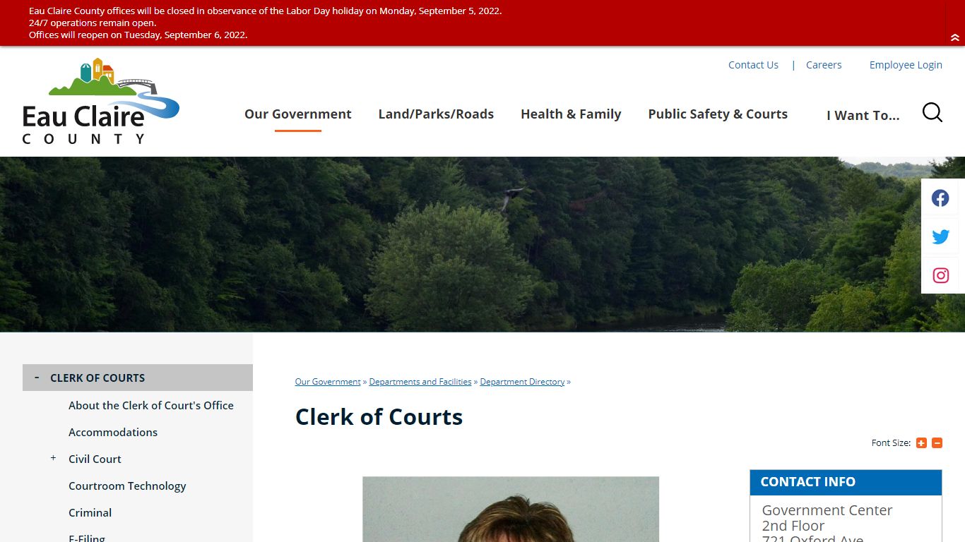 Clerk of Courts | Eau Claire County